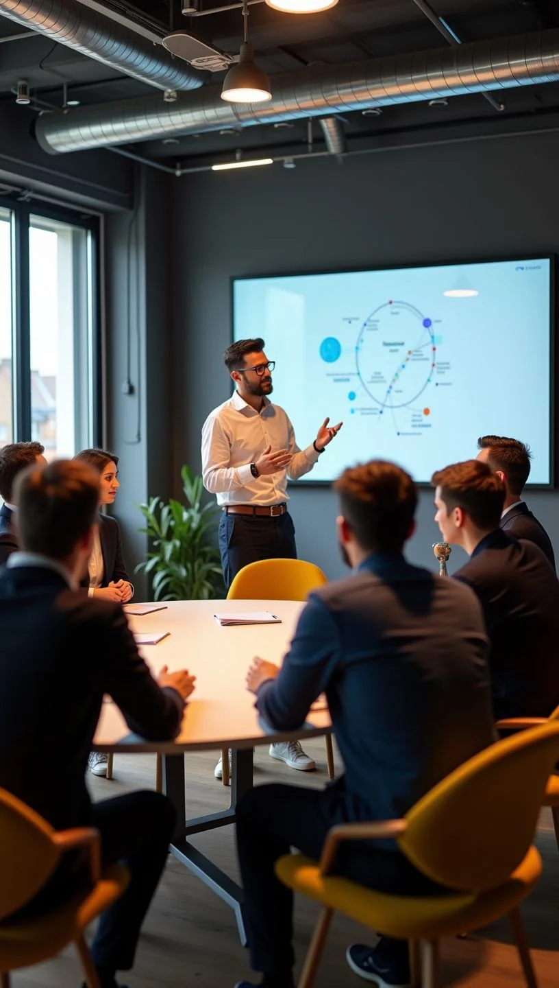 Professional team collaboration